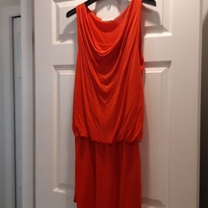 Tangerine/red dress